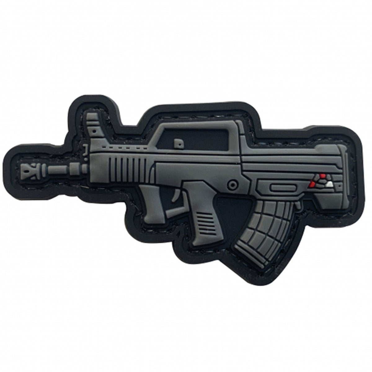 3D QBZ-95 PVC Patch, Velcro backed Badge. Great for attaching to your field gear, jackets, shirts, pants, jeans, hats or even create your own patch board. Size: 7.2x4cm