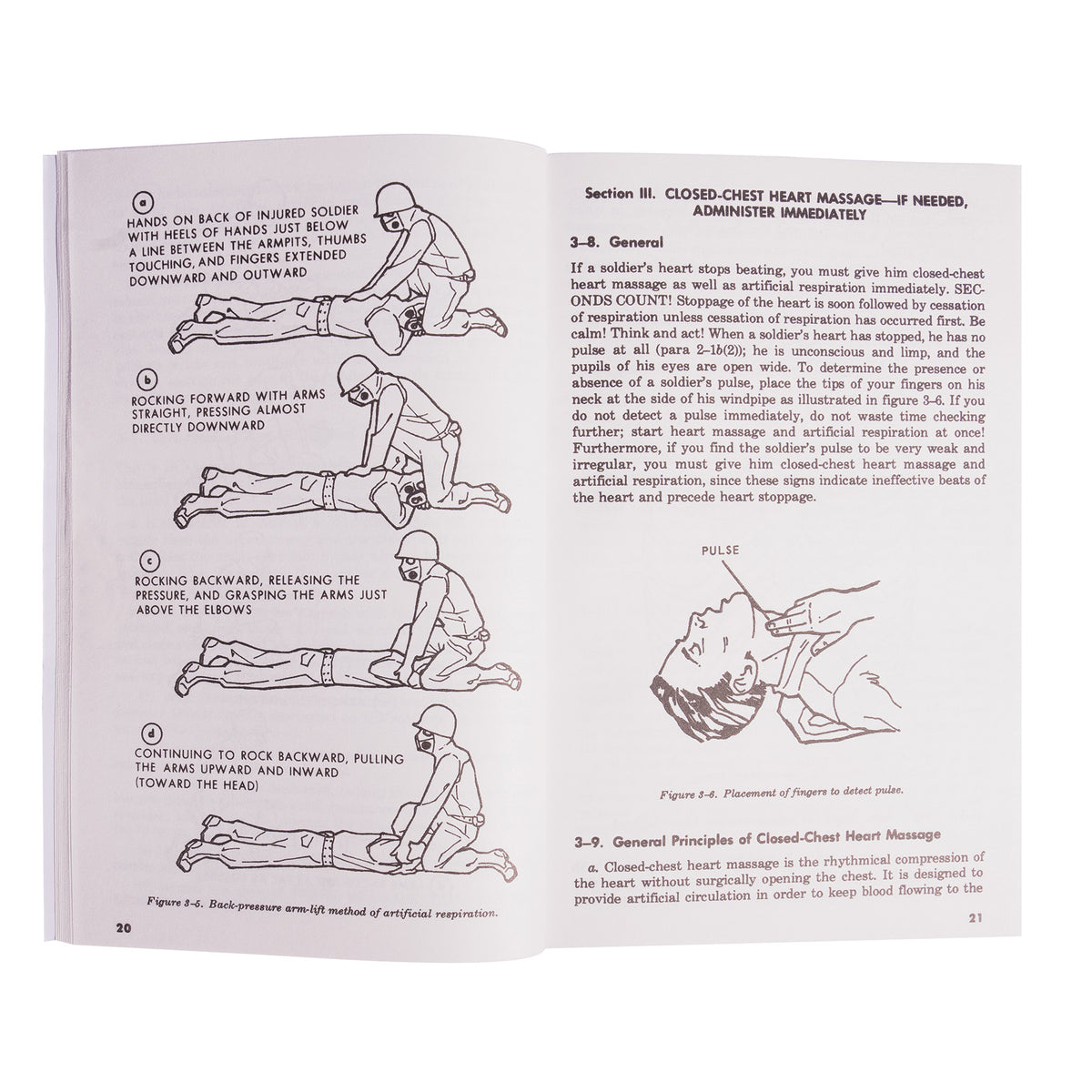 Delve into the depths of military expertise with this First Aid for Soldiers FM21 Manual. This military field manual consists of over 150 pages with detailed illustrations that offer insights into a wide array of topics. www.moralepatches.com.au