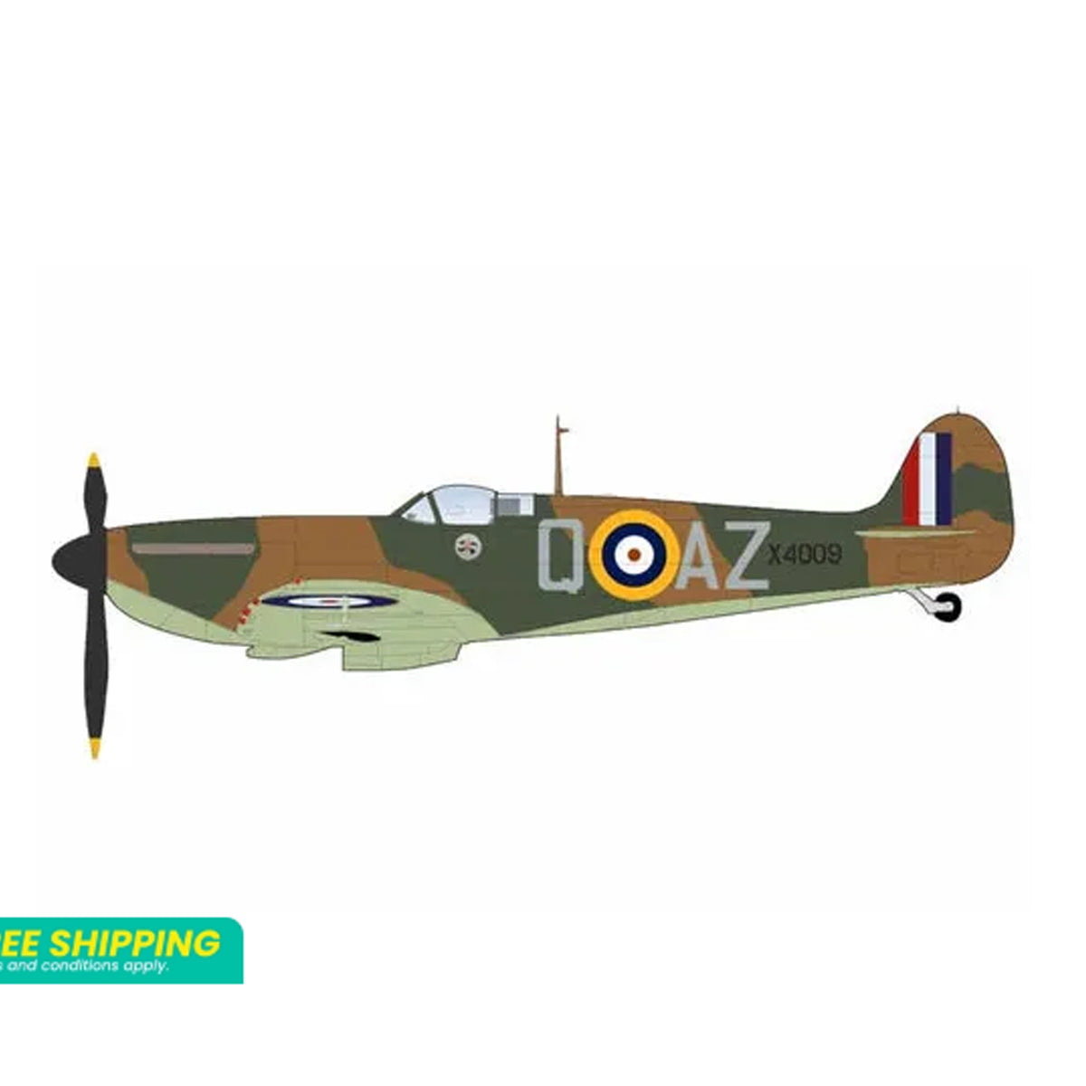 This meticulously detailed 1:48 scale Spitfire MK.1a X4009 replica captures the aircraft flown by Flight Lieutenant P.C. Hughes during the RAF's 1940 operations. Hobby Master's precision engineering faithfully reproduces the iconic elliptical wings, distinctive cockpit, and authentic RAF livery of this legendary fighter aircraft. www.moralepatches.com.au