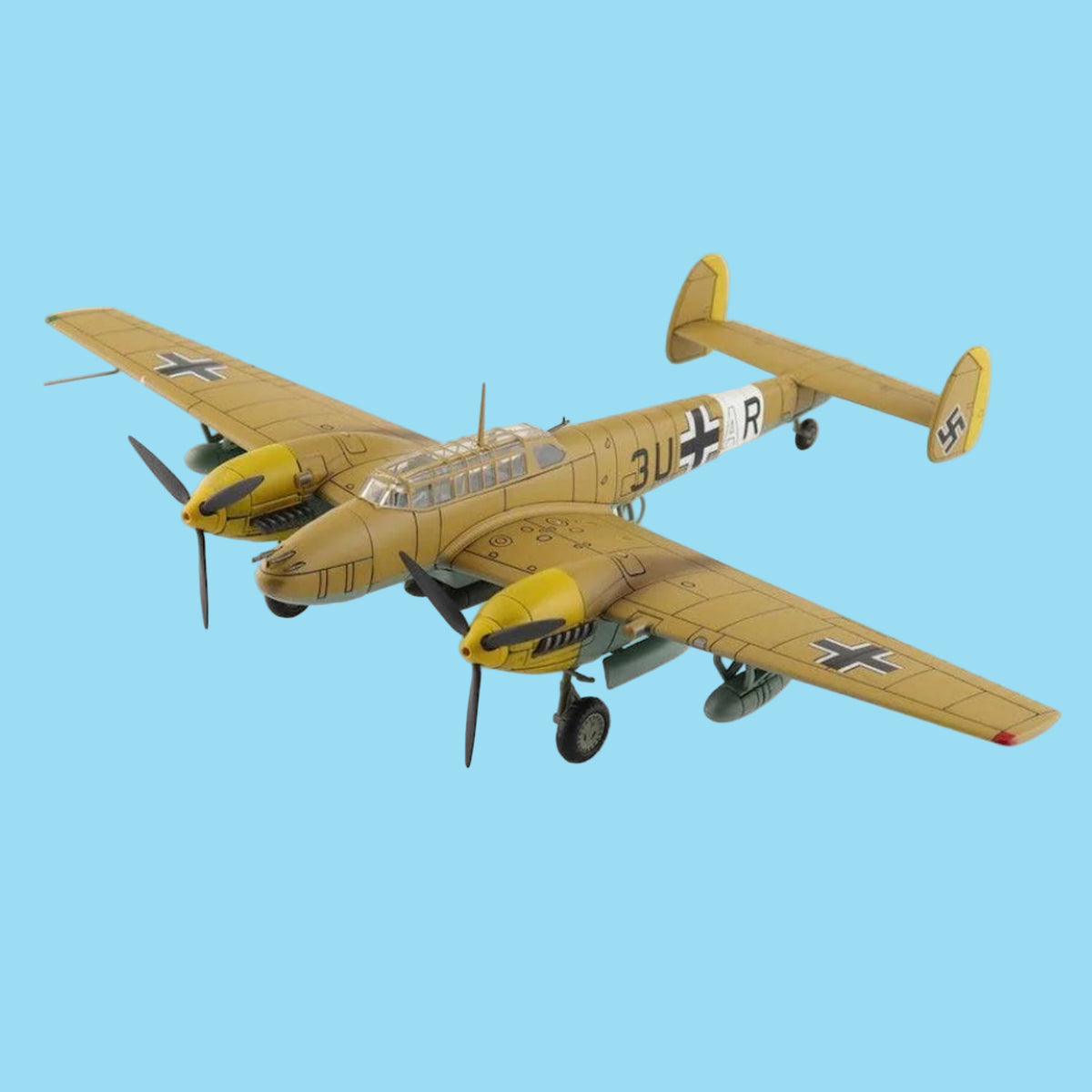 In 1941, Zerstorergeschwader 26 (Destroyer Wing 26) operated the Messerschmitt Bf 110E in the Mediterranean, including missions over Italy, North Africa, and Malta. The Bf 110E, an improved version of the heavy fighter, featured stronger engines, reinforced armor, and the ability to carry bombs, www.moralepatches.com.au