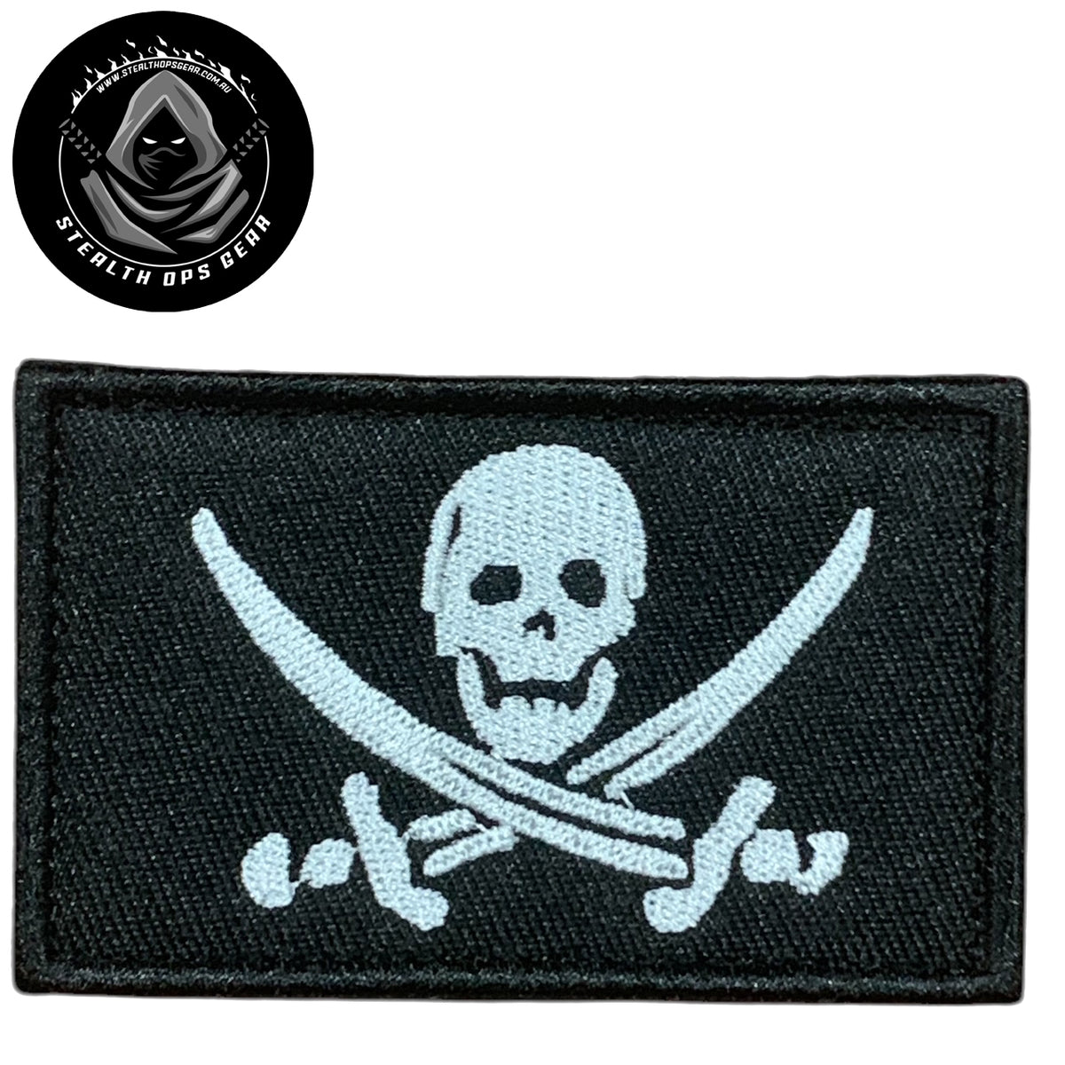Unleash your creative side with the Pirate Skull & Swords Embroidery Patch Hook & Loop. Measuring 8x5cm, this patch features a stunningly embroidered design and a secure hook & loop backing. A must-have for collectors looking for high-quality additions to their collection. www.moralepatches.com.au