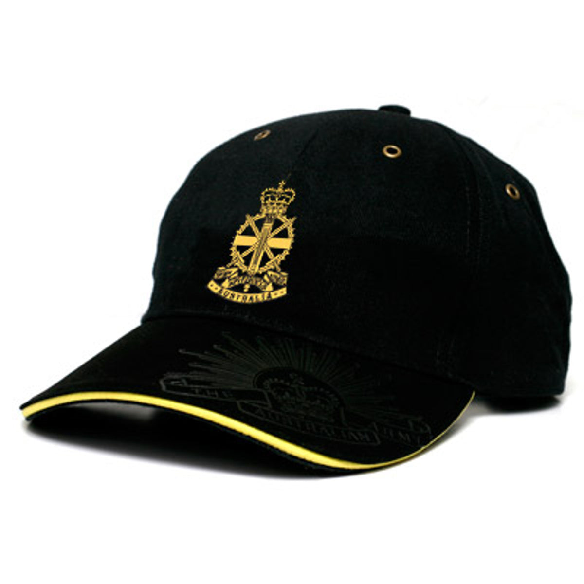 This Army Apprentices School (AAS) cap is both stylish and practical with its cool looks. This quality heavy brushed cotton cap has the AAS crest embroidered on the front, and also proudly displays the Rising Sun Badge embossed on the peak and engraved on the strap buckle. www.moralepatches.com.au