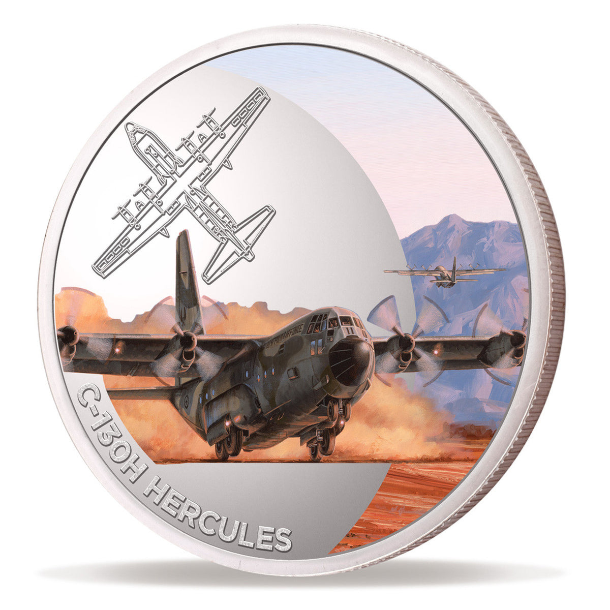 The Air Force 100 Limited Edition Medallion C-130 Hercules is a striking and stunning piece that commemorates the Air Force Centenary. With only 500 available, this limited edition medallion is a must-have for collectors and aviation enthusiasts alike. www.moralepatches.com.au