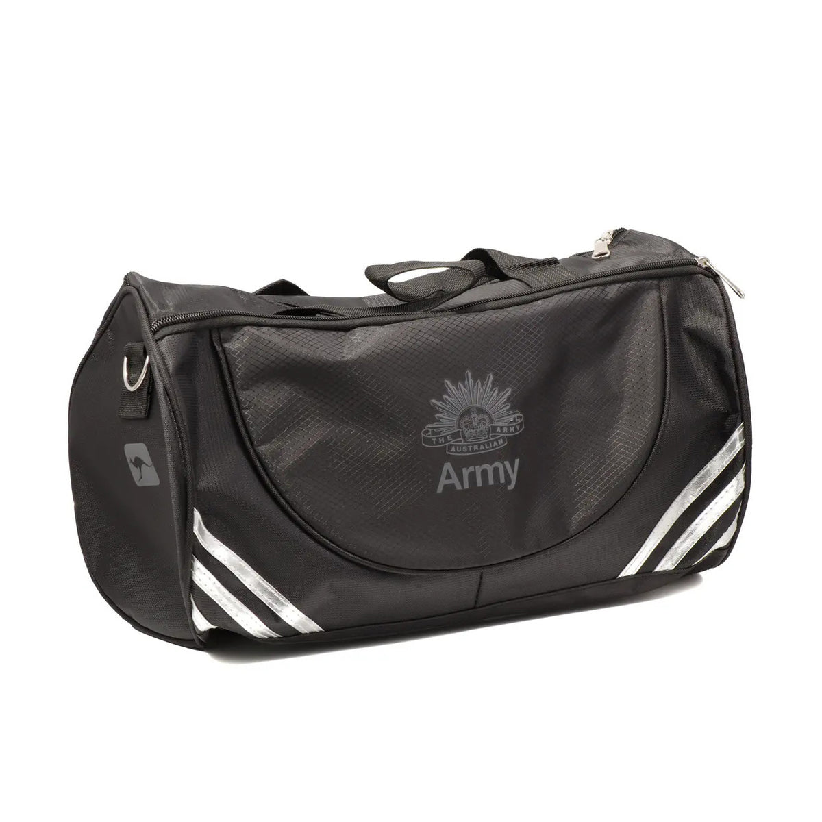This gym bag is crafted from durable 600D polyester weave, making it tough and long-lasting. It includes a removable strap and convenient carry handles, as well as slip pockets on the front and side. Get ready to take your workout to the next level with this high-quality gym essential! www.moralepatches.com.au