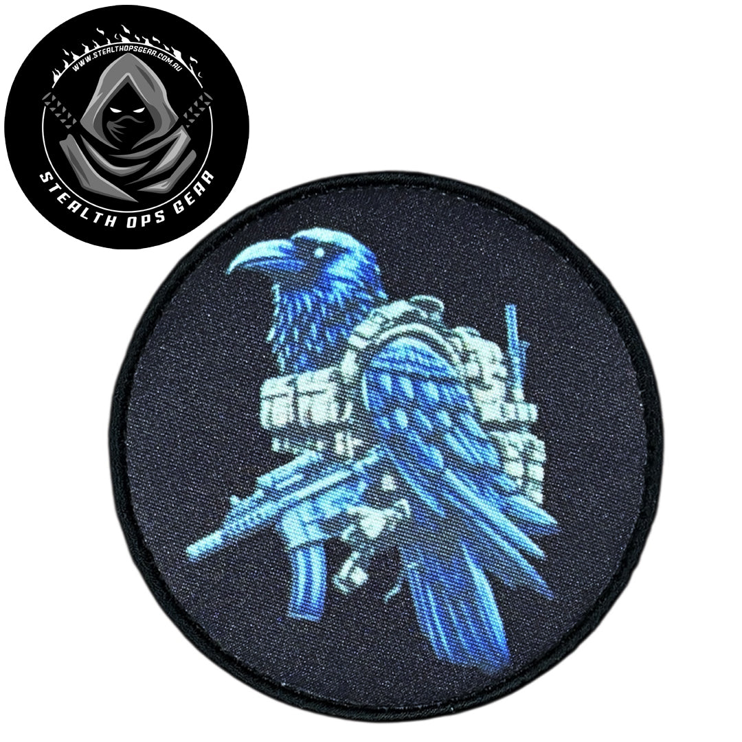 Unleash your creativity with the Crow Recon Embroidery Patch Hook & Loop Stealth Ops Gear! Measuring 8cm and featuring a beautifully embroidered design and secure hook & loop backing, this patch is a must-have for any collector. www.moralepatches.com.au