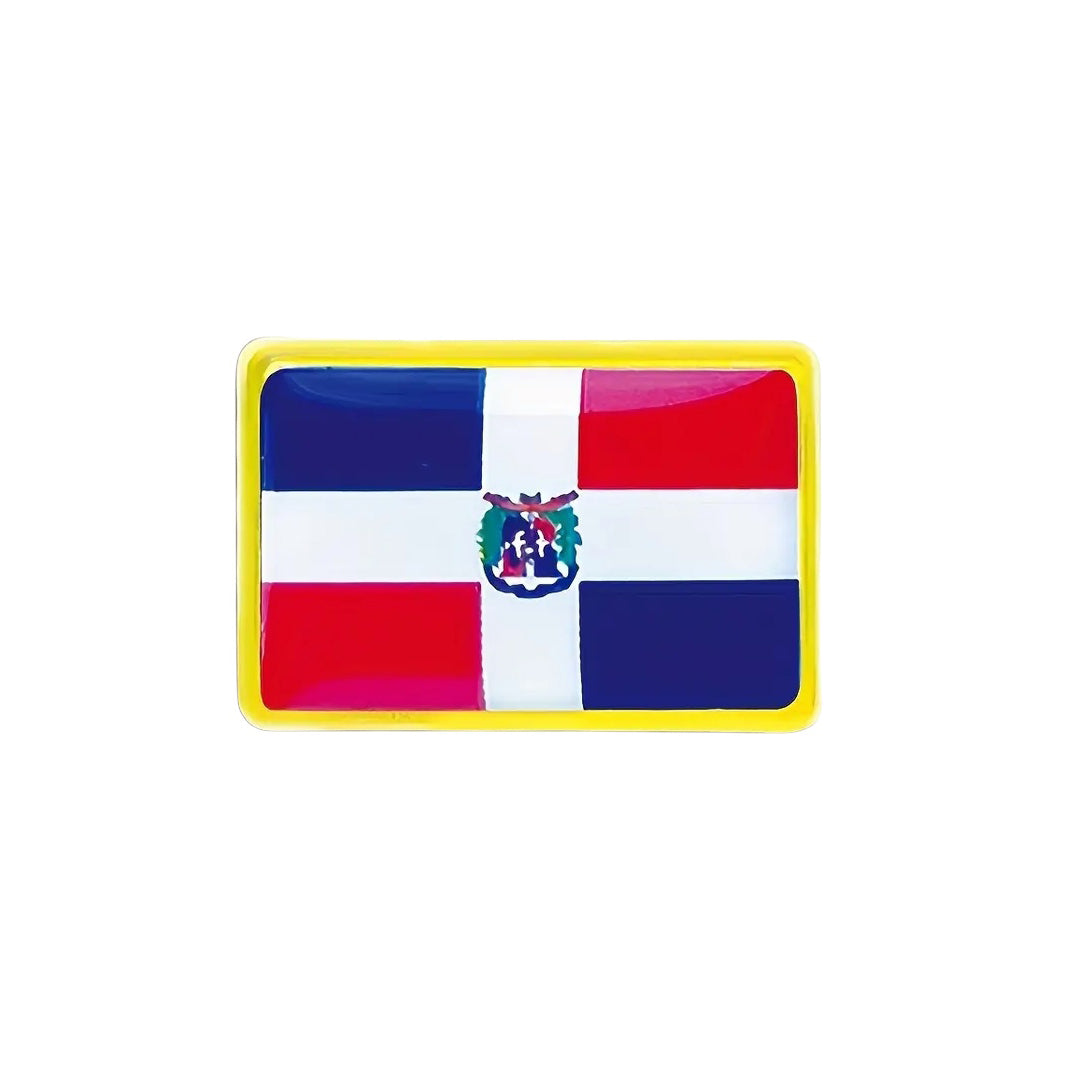 This gold-plated, enamel-filled lapel pin allows you to proudly display the Dominican Republic flag while honouring all those who have served or are currently serving in all theatres of war and peacekeeping efforts. Featuring the Dominican Republic Flag, it symbolises both national pride and remembrance. www.moralepatches.com.au