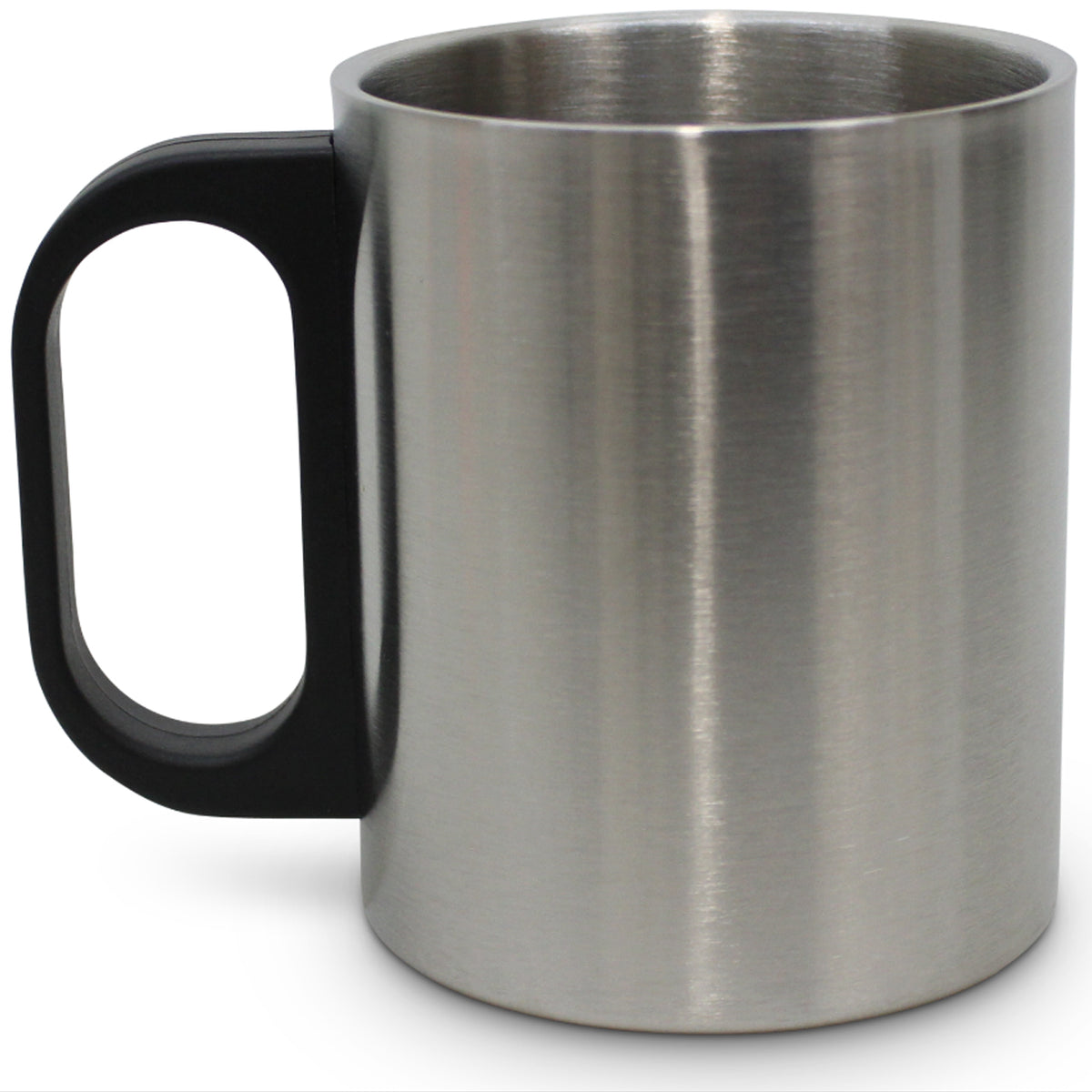 This double walled stainless steel mug is the perfect travel companion. Keeping your drink warm, this double walled mug is perfect for sipping a long black as you paint the landscape, or waiting for the perfect lighting with your camera on a clear day. Weighing 115g it can also act as a paperweight for those flyaway drafts! Stainless steel construction Plastic handle Weight 115gm Capacity 177ml or 6oz (3/4 latte, flat white, magic, macchiato and long black) 80mm High - 65mm Across www.moralepatches.com.au