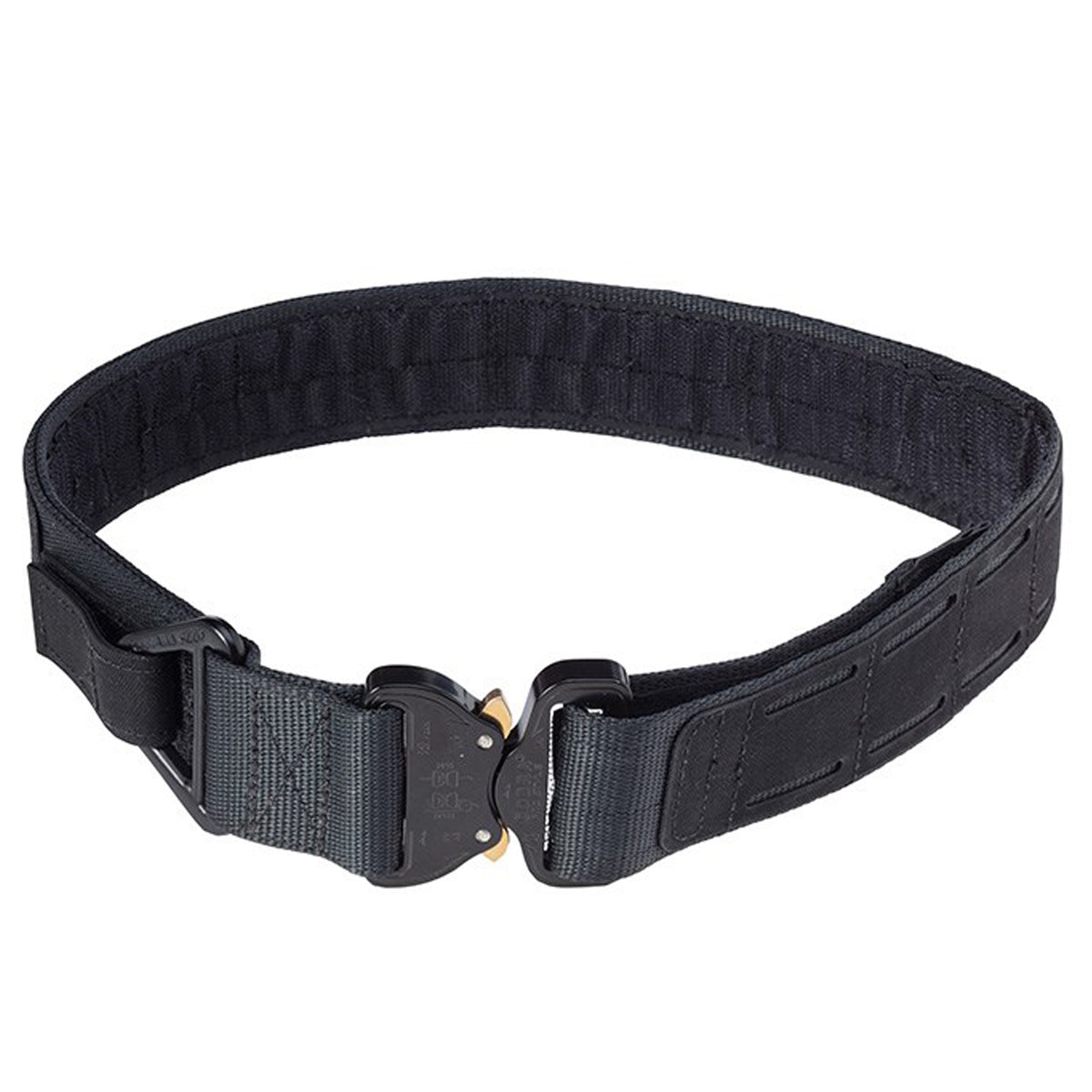Discover ultimate stability with the ECS BELT. Constructed from double layer 38mm TY13 Resin coated webbing, this belt features AUSTRI ALPIN COBRA Buckle and AL-44 V Ring attachment point to keep you secure. The outside is also equipped with a Laminated laser cut MOLLE system and inner hook Velcro lining, ensuring effortless attachment and stabilizing of pouches! Experience strength and safety like never before. www.moralepatches.com.au