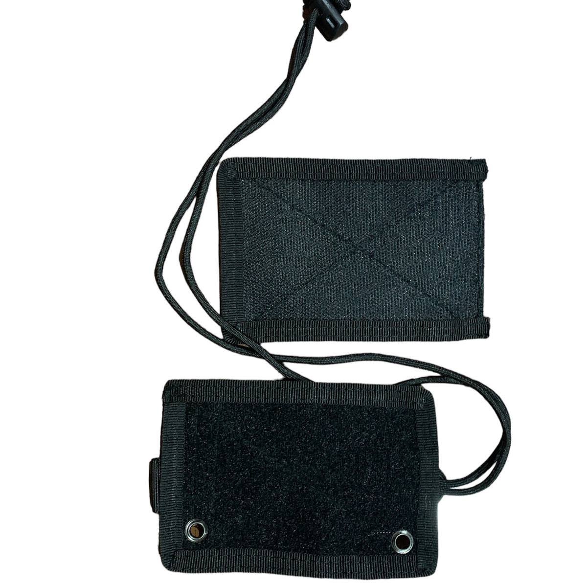 Elevate your tactical gear with the Elite Tactical MOLLE Capable ID Holder in Black. Its convenient front ID window and MOLLE compatibility make it the perfect accessory for attaching to your equipment or wearing around your neck. With space for a pen and three separate card slots in the back, this holder offers added security for your valuables. The tear away front ID holder and included paracord with toggle add a rugged and functional touch. www.moralepatches.com.au
