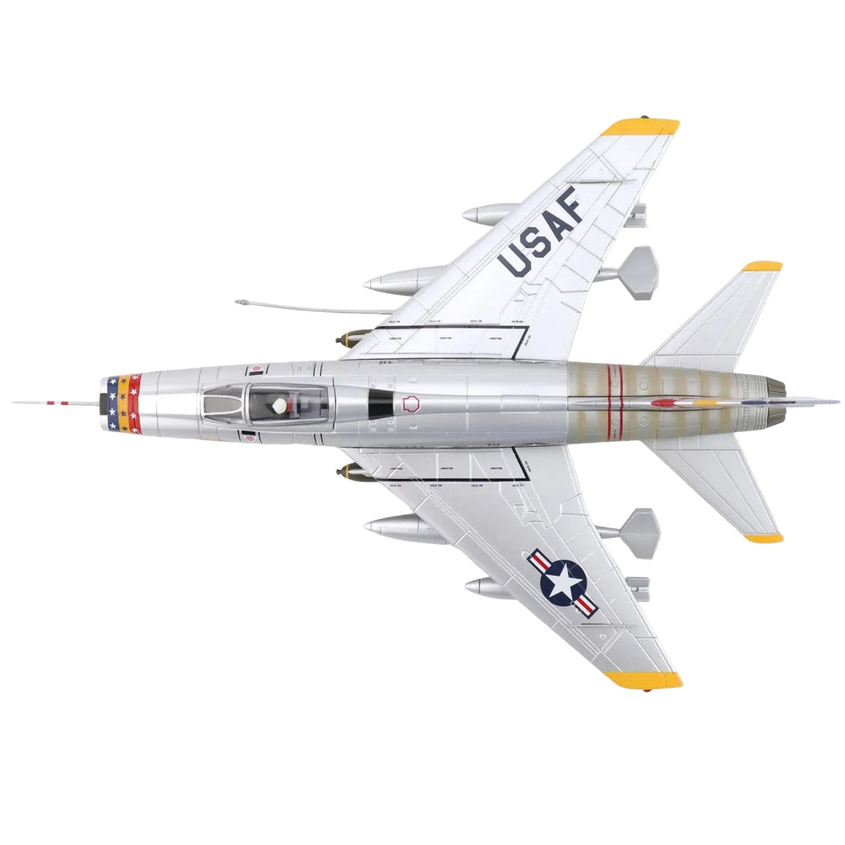 Own a piece of aviation history with this meticulously detailed 1/72 scale F-100D Super Sabre diecast model—the legendary "Hun" that broke the sound barrier. This historically accurate replica captures the aircraft that dominated Cold War skies and proved itself in Vietnam's most intense combat missions. www.moralepatches.com.au
