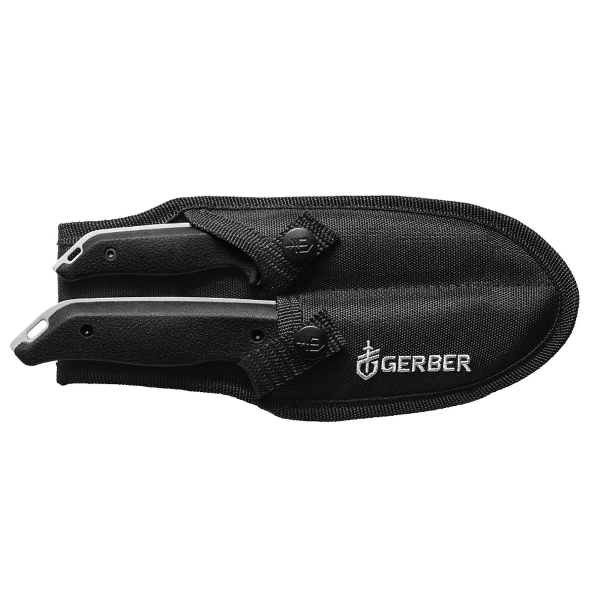 This cleaning kit offers thorough and efficient field dressing, as well as cutting and quartering an animal. The two knife kit has two full tang blades, the larger with a gut hook feature. Both have a moulded rubber handle for comfort and can be sheathed together. www.moralepatches.com.au