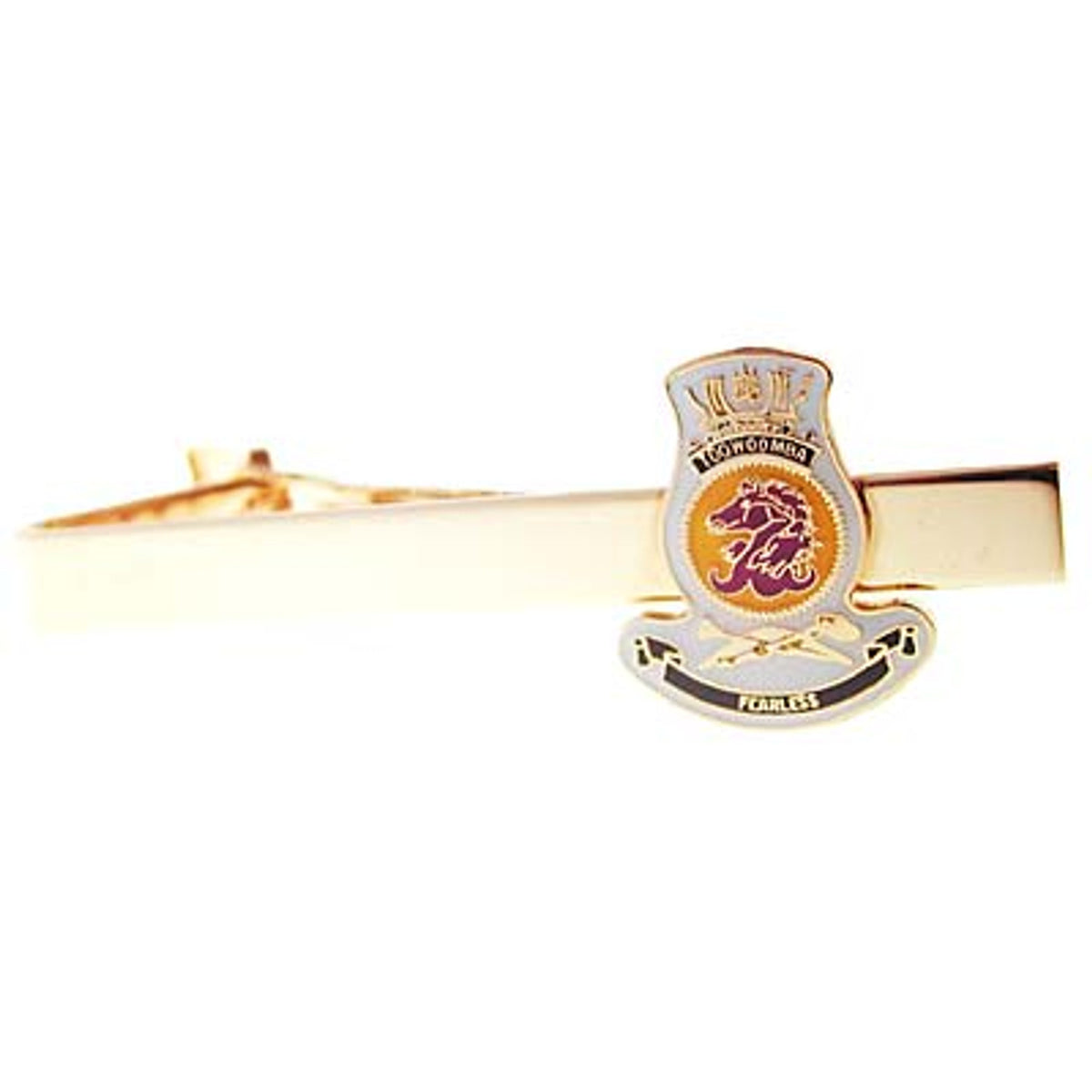 Add a touch of elegance to your look with the HMAS Toowoomba 20mm enamel tie bar! Crafted with gold-plated material, this gorgeous tie bar is perfect for any work or formal occasion. www.moralepatches.com.au