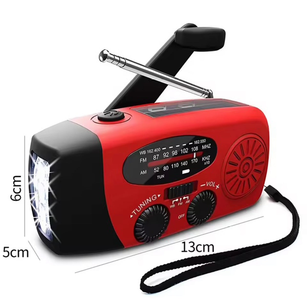 Stay prepared for any emergency with this versatile, self-powered radio designed to keep you connected when it matters most. Featuring AM/FM reception, a bright 3-LED flashlight, and integrated power bank functionality, it delivers essential tools in one compact device. Power it your way—via USB charging, solar panels, or the hand crank for complete independence from the grid. www.moralepatches.com.au