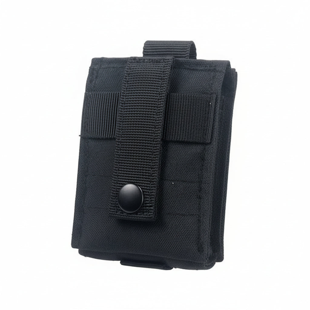 Engineered for tactical efficiency, this Single Frag Grenade Pouch secures F1 grenades and comparable equipment with reliable precision. Constructed from hardwearing 500D nylon with an integrated rear panel and MOLLE webbing, it delivers durability where it counts. www.moralepatches.com.au