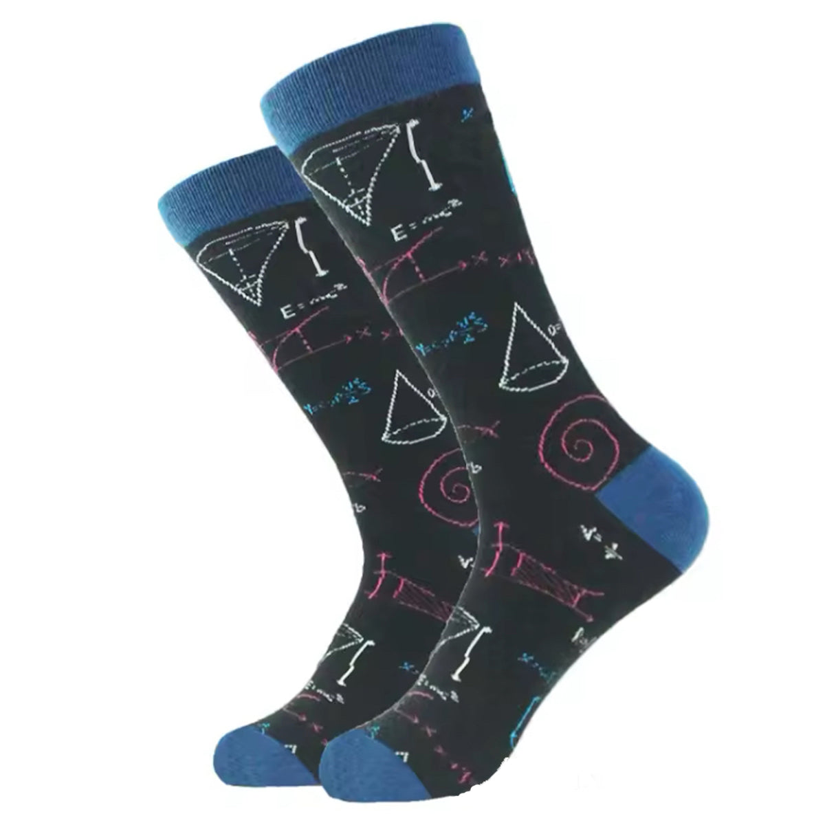 Step out in style and make a statement with our Math Blue & Black Socks - available in size EUR 35-44. Crafted from polyester and cotton, these socks not only offer supreme comfort but also boast a beautiful and vibrant design. The perfect gift for someone special or a treat for yourself, order your pair now! www.moralepatches.com.au