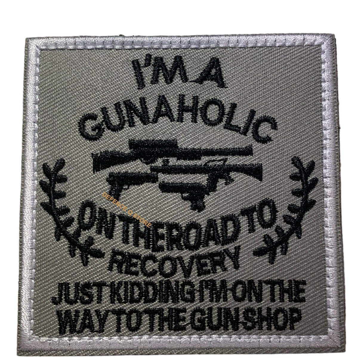 Experience the power and beauty of the I'm A Gunaholic Embroidery Velcro Backed Morale Patch, available in a perfect 8x8cm size. The HOOK AND LOOP BACKED PATCH is a unique touch provided for added convenience. Get yours today and showcase your style and passion! www.moralepatches.com.au