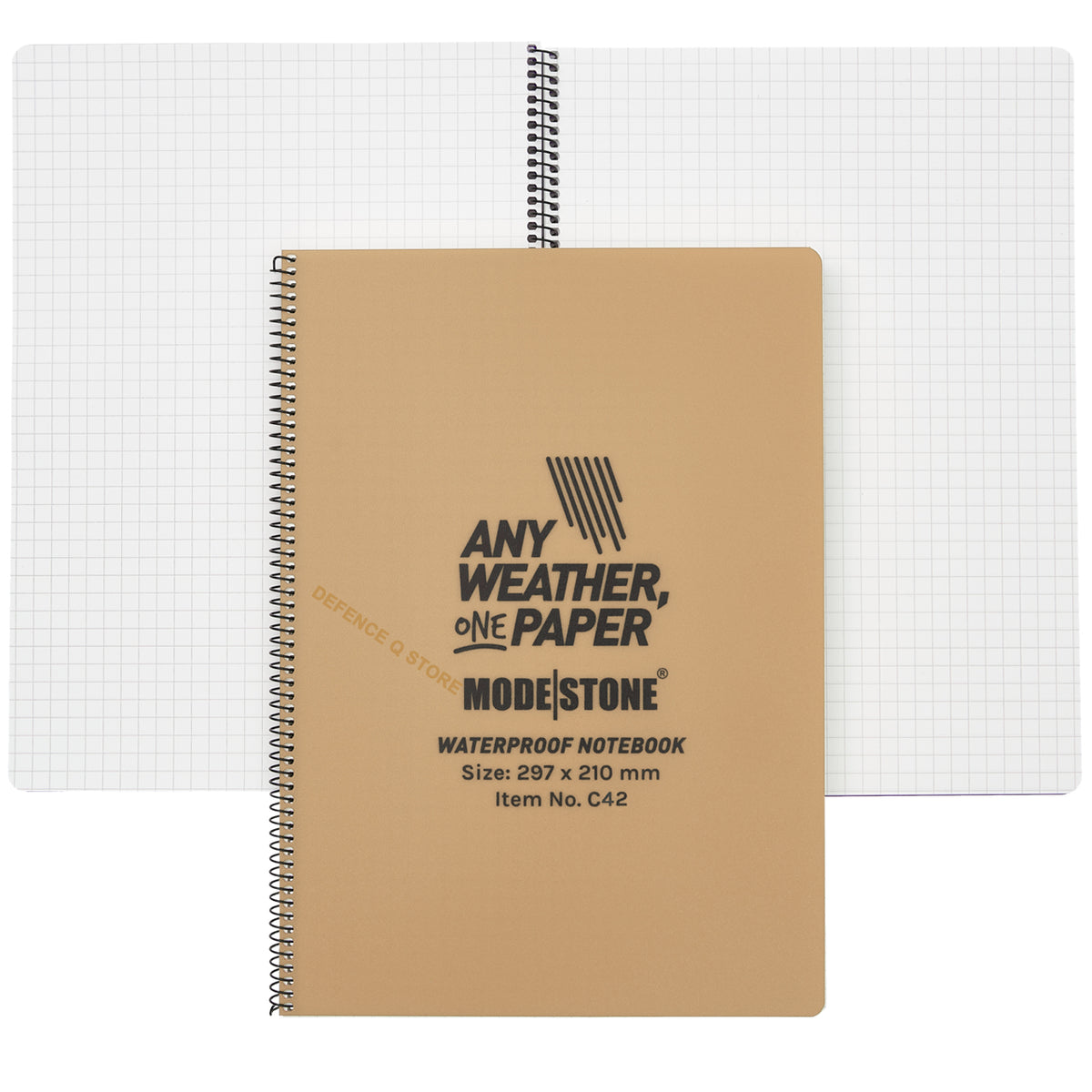Modestone® stone paper is also an eco-friendly choice. Stone paper is made from 80% CaCo3 and 20% HDPE. www.moralepatches.com.au