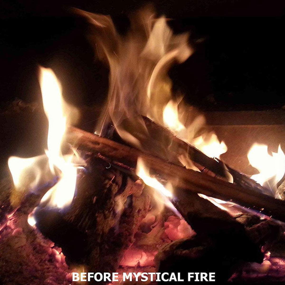 Mystical Fire is an exciting campfire novelty that produces vibrantly coloured flames in any timber fire. Watch in amazement as flames turn from red to blue to green to violet, providing entertainment for the whole family on your next camping trip. This 60% expanded packet increases burn time! www.moralepatches.com.au