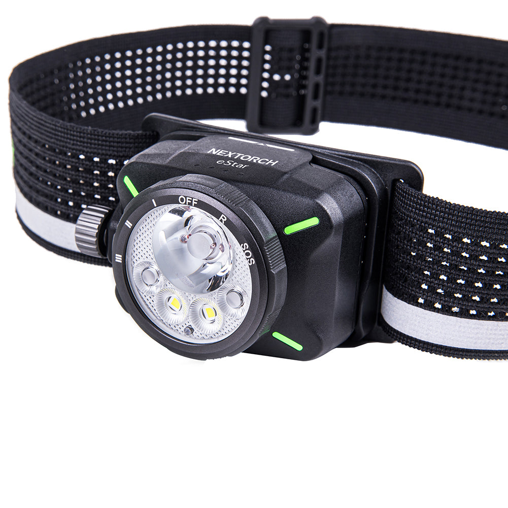 The NEXTORCH eStar is a lightweight, high-performance headlamp engineered for demanding environments. With a dual-beam output of up to 1300 lumens and multiple light modes including spot, flood, red light, and SOS, the eStar ensures optimal visibility in a wide range of tasks—from night trekking to emergency response. www.moralepatches.com.au