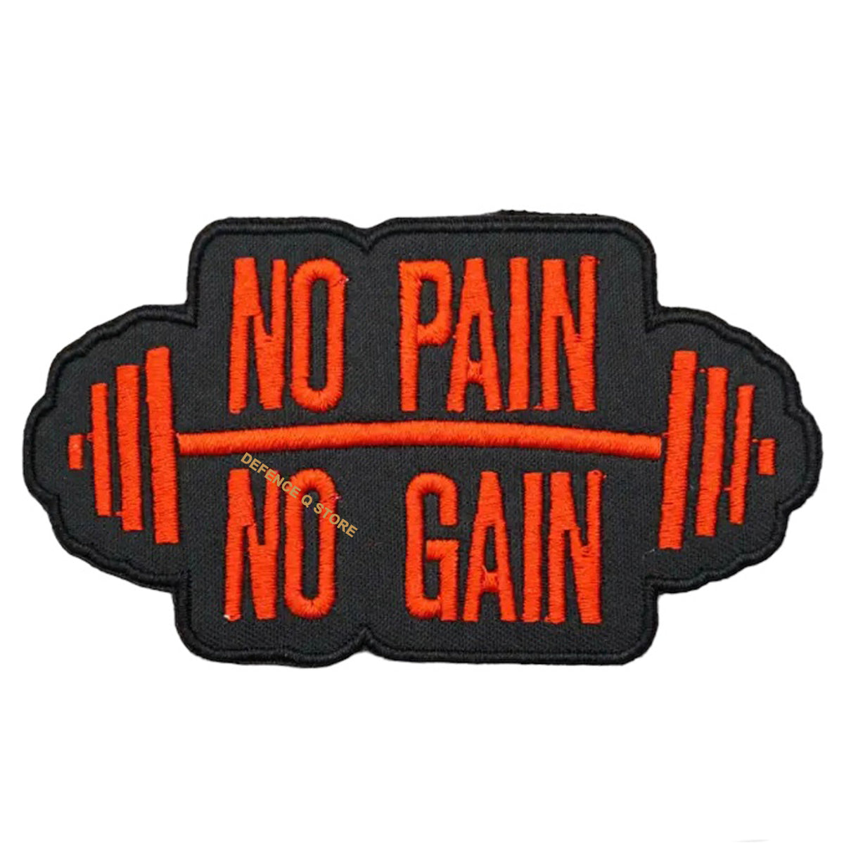 Elevate your gear to the next level with the No Pain No Gain Embroidery Velcro Backed Morale Patch. Easily attach it to any piece of field gear, clothing, or create a unique patch display! Infuse some fun and spookiness into your style today. Size: 9x5cm www.moralepatches.com.au