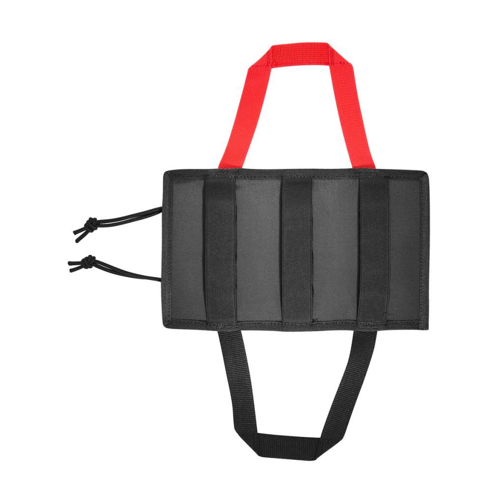 First aid pouch with quick-access system. The panel for individual loading can simply be lifted out. www.moralepatches.com.au