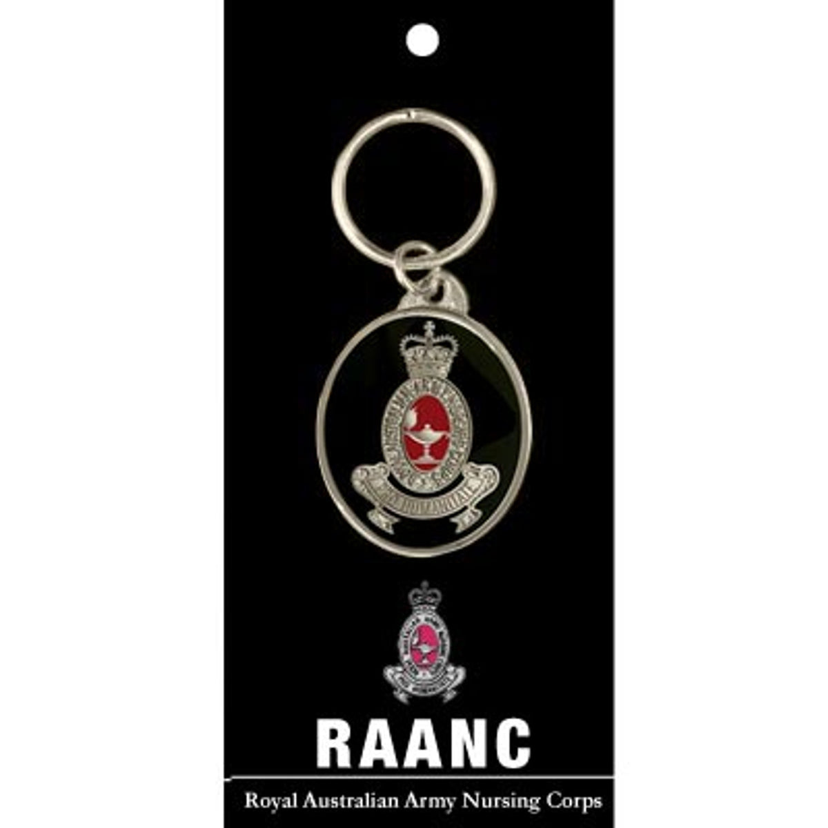This 40mm gold-plated enamel RAANC key ring will keep your keys in order and spark delightful conversations. Show your support for the Royal Australian Army Nursing Corps with this beautiful key ring! www.moralepatches.com.au