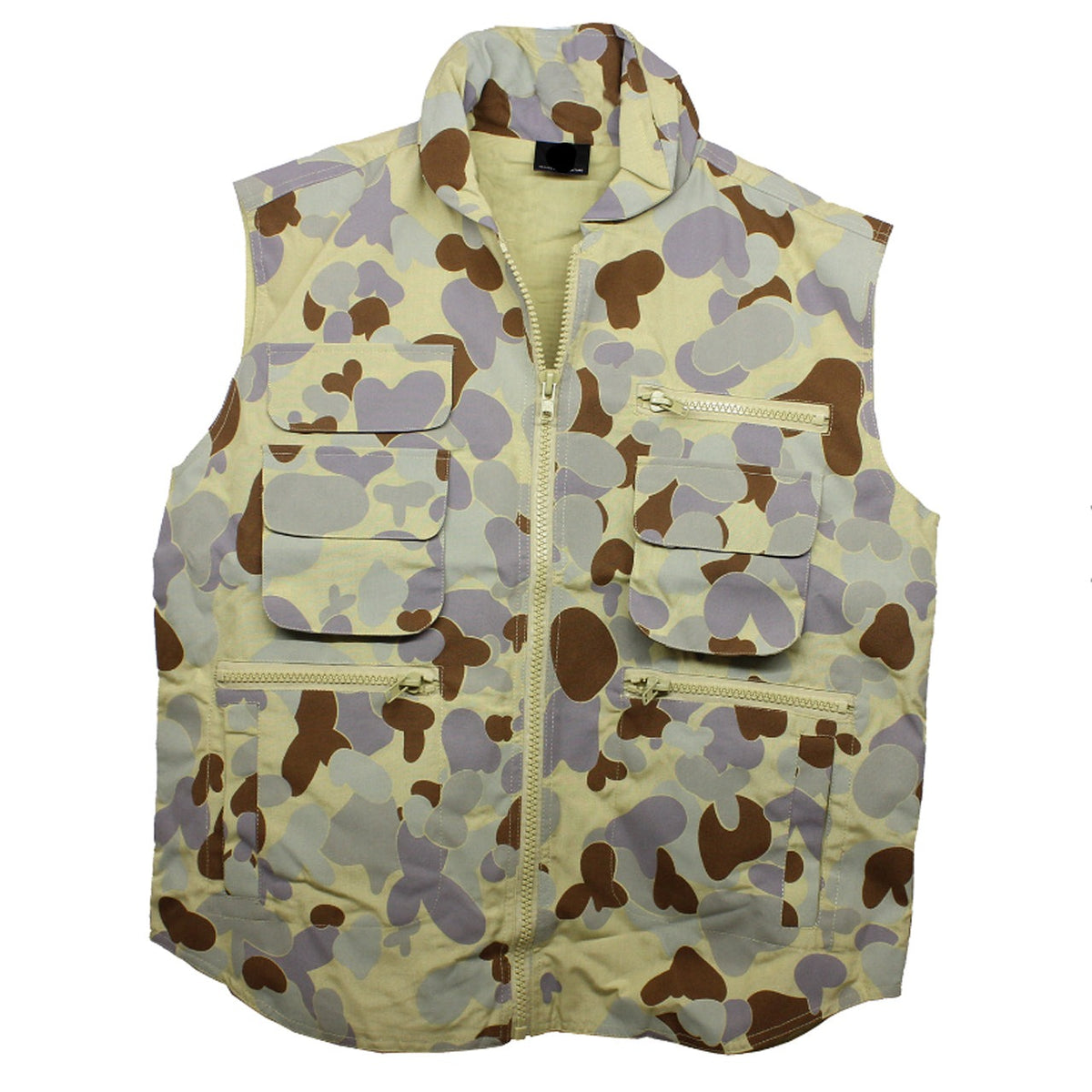 The Ranger Vest DPDU is designed for those who require versatility in their wardrobe. Offering 8 pockets, with a range of velcro flaps, zips, and hand-warmers, this high-utility vest is made of a blend of 75% cotton and 25% polyester for the outer shell and 100% cotton for the inner, providing a refined, luxurious look and feel. Perfect for outdoor wear, this multi-purpose vest is a must-have item for the fashion-forward and practical. www.moralepatches.com.au