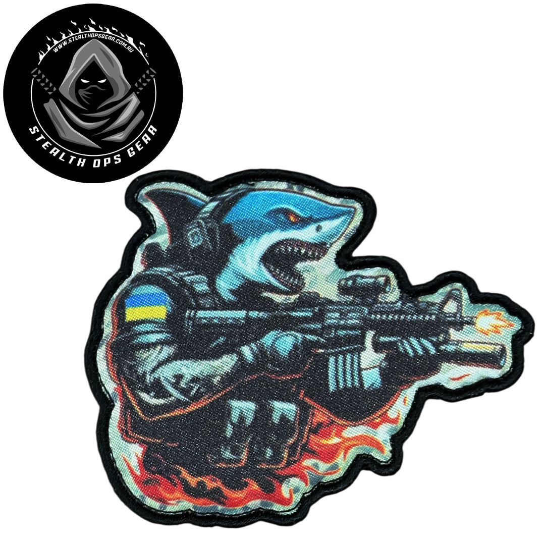 Unleash your creativity with the Shark Tactical Embroidery Patch Hook & Loop Stealth Ops Gear! Measuring 8.8x7cm and featuring a beautifully embroidered design and secure hook & loop backing, this patch is a must-have for any collector. www.moralepatches.com.au