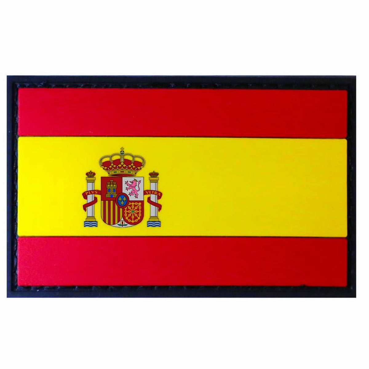 Make a bold statement with the Spain PVC Morale Patch Hook & Loop. This striking 8x5cm patch features laser-cut precision detailing that demands attention. Backed with both hook and loop fasteners, it's ready to attach to tactical gear, backpacks, or uniforms instantly. www.moralepatches.com.au