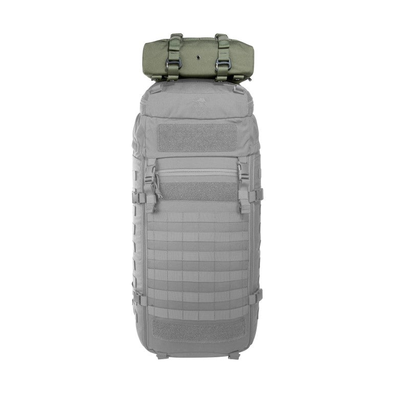 Large accessory and lid pouch. The TT Tac Pouch 10 MKII is designed as a MOLLE affixed pouch for the TT Base Pack 52 and TT Base Pack 75, though can also be used with other backpacks or as a large hip pouch. Twin compression straps contain goods in transit, and a MOLLE front provides adaptability. www.moralepatches.com.au