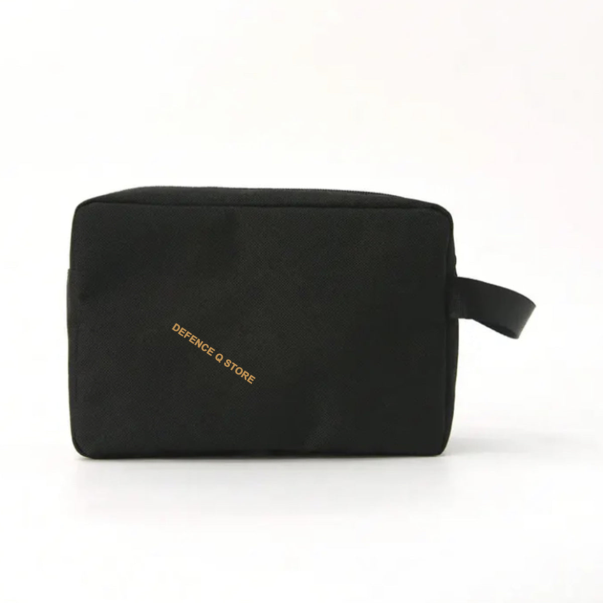 This Toiletry Bag Black is a must-have for any traveler. With dimensions of 16.5cm (H) x 23cm (W) x 9cm (D), it's perfect for storing toiletries and accessories. Made from 100% Polyester, it boasts a sleek and durable design. The side carry handle, front pocket compartment with closeable zip, and top zip closure make it a convenient and stylish choice. www.moralepatches.com.au