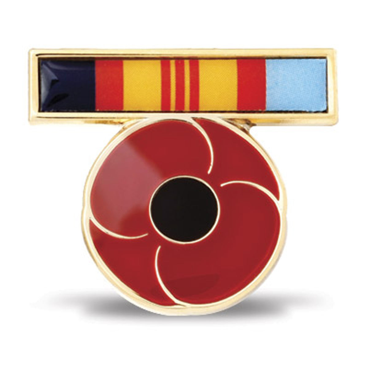 The main feature of this badge is the Vietnam Medal-inspired ribbon design, which showcases the Republic of Vietnam flag with its central three stripes on a yellow background. www.moralepatches.com.au