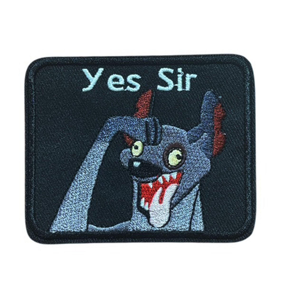 Unleash your creativity with the Yes Sir Embroidery Patch Plain Backed Sew On! Measuring 8x6.5cm and featuring a beautifully embroidered design ready to sew onto your gear, this patch is a must-have for any collector. www.moralepatches.com.au