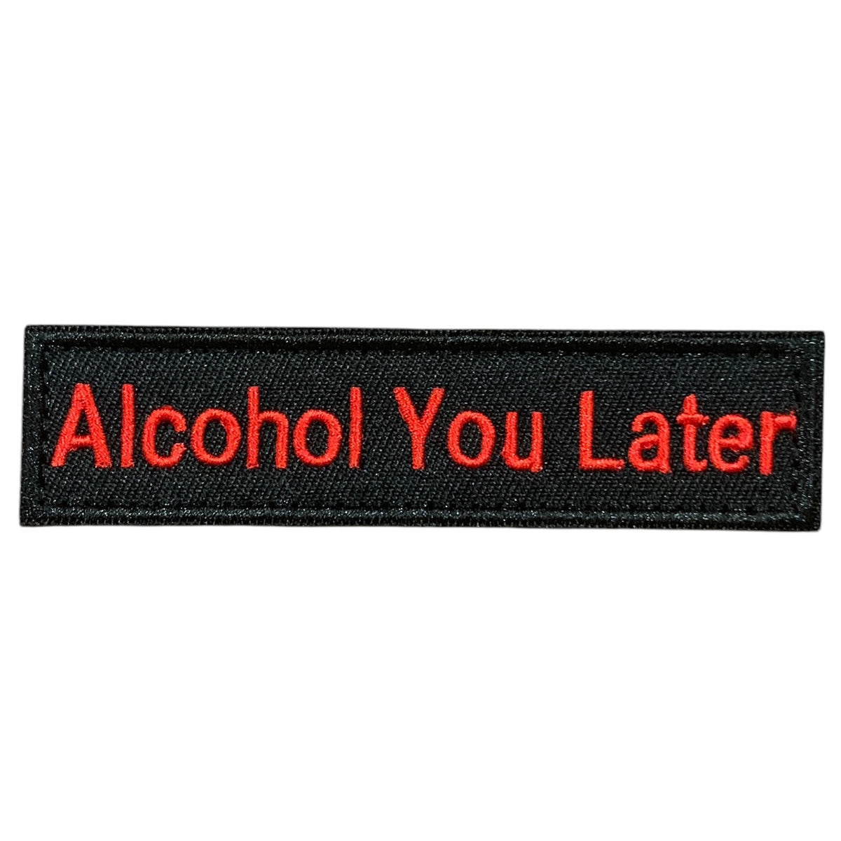 Take your fashion to the next level with this unique and bold embroidered patch! Add a touch of personality to any outfit, from jackets and shirts to pants, jeans, and hats. Measuring at 10x2.5cm, it's the perfect size for making a statement. www.moralepatches.com.au