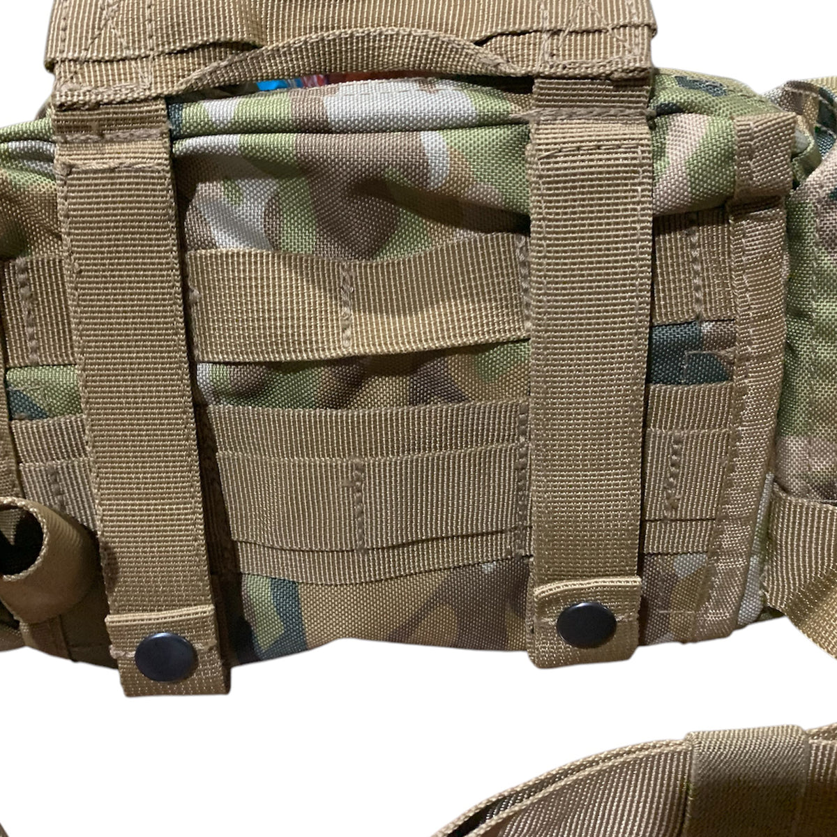 Elevate your outdoor adventures with the AMCU Waist Bag With MOLLE Adaptability! This versatile bum bag features convenient side and front pockets, as well as MOLLE fittings and x2 straps for ultimate functionality. The top compression strap/handle and waist belt ensure a secure fit, while the main compartment with mesh divider allows for easy organization. Crafted with heavy duty fabric, this bag can handle even the toughest terrain. www.moralepatches.com.au
