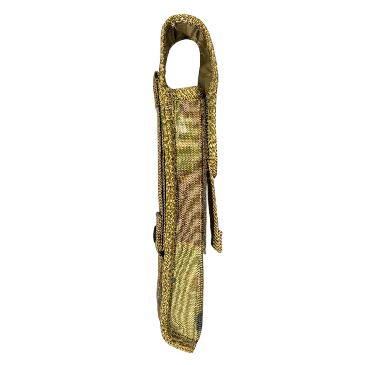 Secure your torch or baton with confidence using this heavy-duty pouch, engineered from robust 900D fabric with dual polyurethane coating for maximum durability. The combination velcro and press stud closure keeps your gear locked in place, while the drainage hole prevents moisture buildup. www.moralepatches.com.au