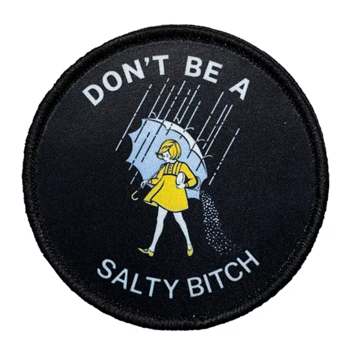 Unleash your creativity with the Don't Be A Salty Bitch Embroidery Morale Patch Hook & Loop! Measuring 7.5cm and featuring a beautifully embroidered design and secure hook & loop backing, this patch is a must-have for any collector. www.moralepatches.com.au