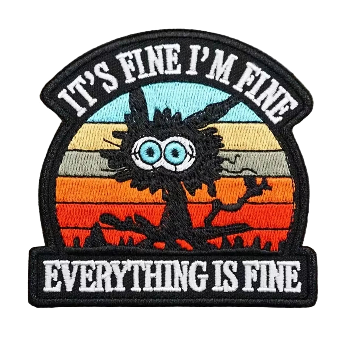Unleash your creativity with the Everything Is Fine Embroidery Patch Hook & Loop ! Measuring 8x7.9cm and featuring a beautifully embroidered design and secure hook & loop backing, this patch is a must-have for any collector. www.moralepatches.com.au