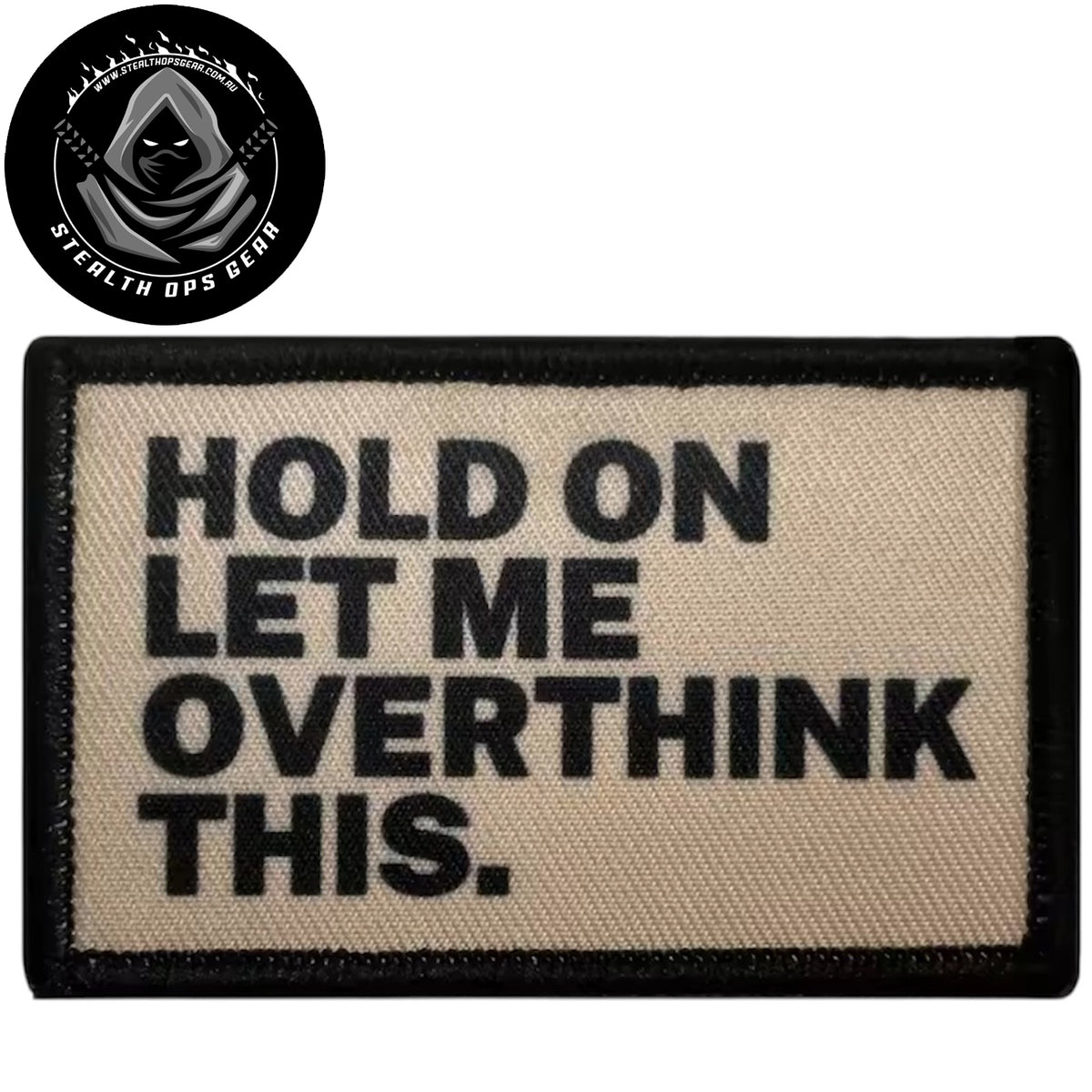 Unleash your creativity with the Hold On Embroidery Printed Patch Hook & Loop - Stealth Ops Gear! Measuring 8x5cm and featuring a beautifully embroidered design and secure hook & loop backing, this patch is a must-have for any collector. www.moralepatches.com.au