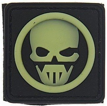 Ghost PVC Patch Front Glow, Velcro backed Badge. Great for attaching to your field gear, jackets, shirts, pants, jeans, hats or even create your own patch board. Size: 3x3cm moralepatches.com.au