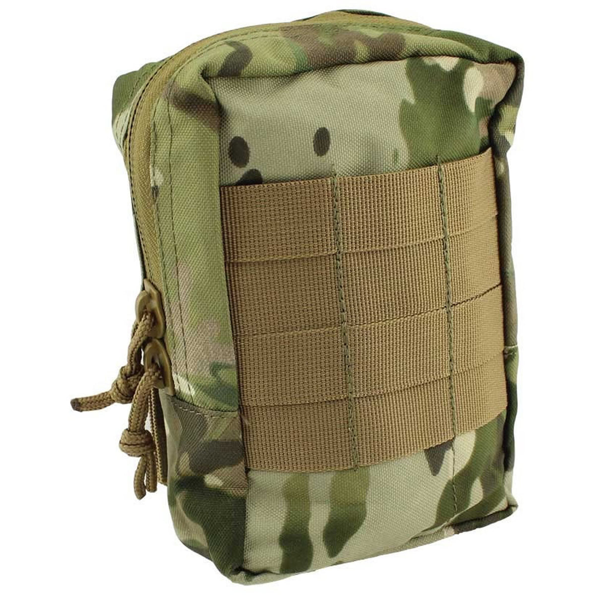 Heavy Duty Zipper Internal Elastic Pouches Mesh Eyelet Drainage Holes Heavy Duty 900D 2 Coats PU Fabric Heavy Duty Webbing Good size pouch for a simple first aid kit Dimensions: 18x12x8cm
