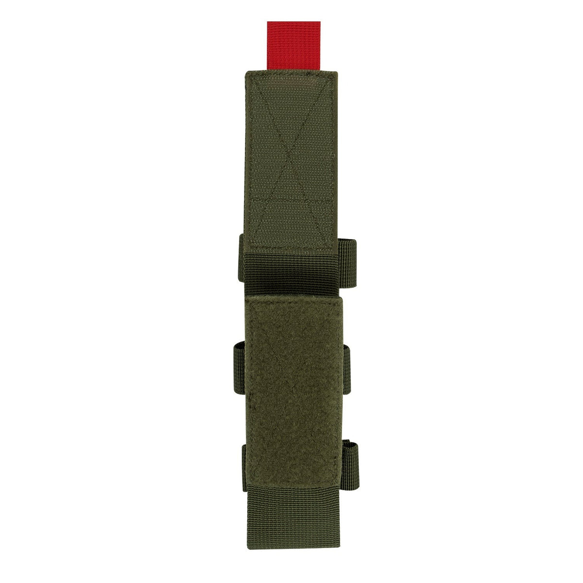 Rothco’s Tactical “TQ” Pouch is designed to hold your tourniquet and shears with an elastic hook & loop compartment and a hidden back pocket with a horizontal hook and loop strap that feeds through the handle of your shears.