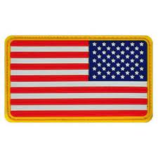 US Flag Reverse PVC Patch Velcro backed Armband Army Combat Badge Full Colour. Great for attaching to your field gear, jackets, shirts, pants, jeans, hats or even create your own patch board. Size: 8.5x5cm