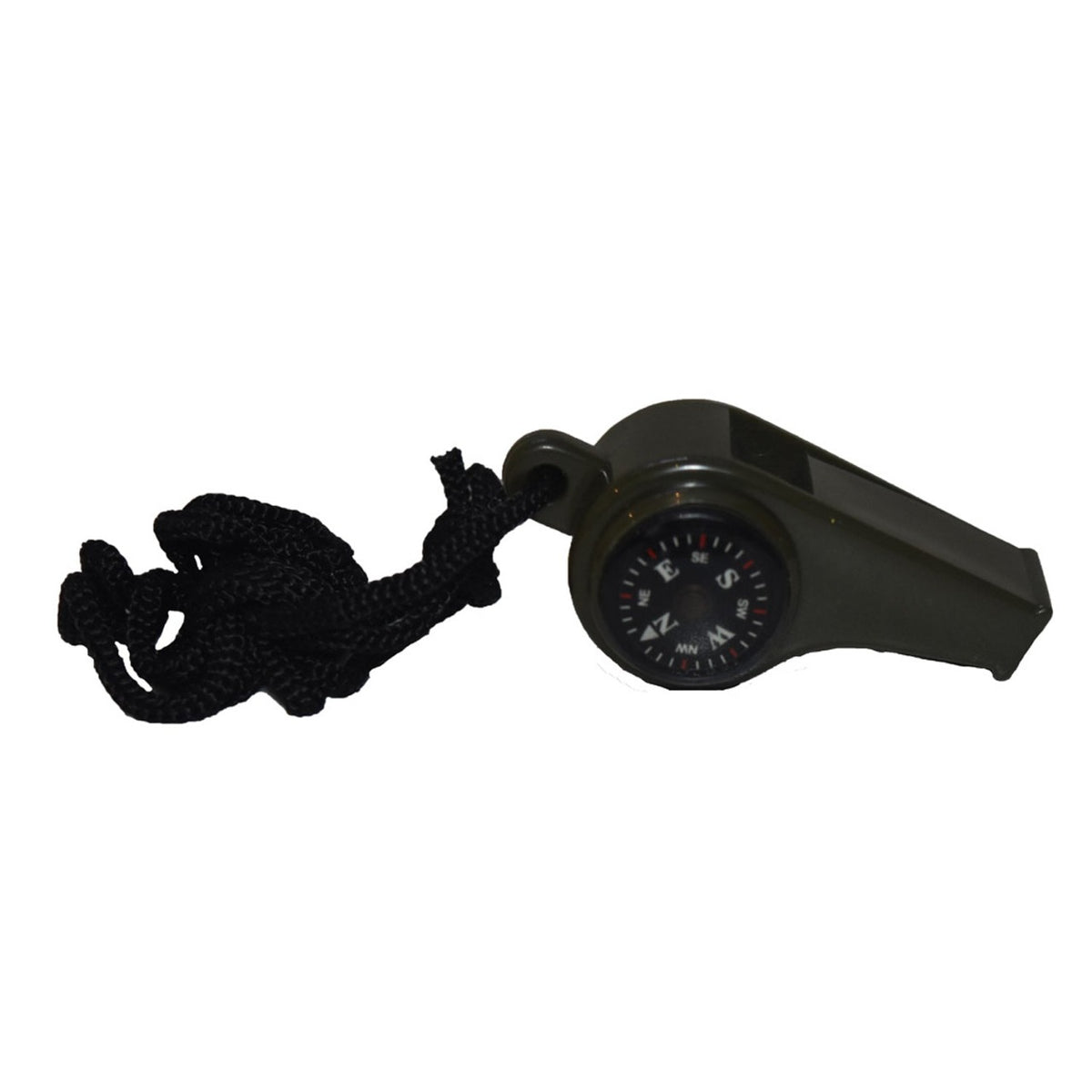 3 in 1 Whistle, Compass & Thermometer. Great for it the top of the kit bag or travel kit. Colour: Olive