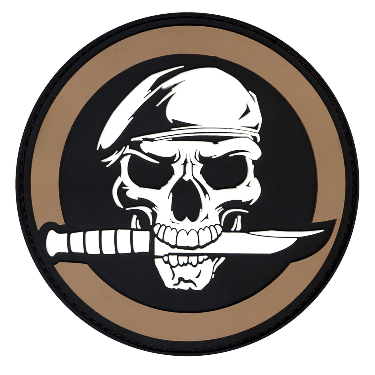 Skull and Knife Patch is a military-inspired morale patch Military Skull And Knife Design PVC Rubberized Material Measures 2.75" Round And Features Hook And Loop Field On Back moralepatches.com.au will try and bring you the largest range of morale patch products available on the market in Australia over the next couple years. To support us in this journey, please simply buy a patch and thank you so much for your support.