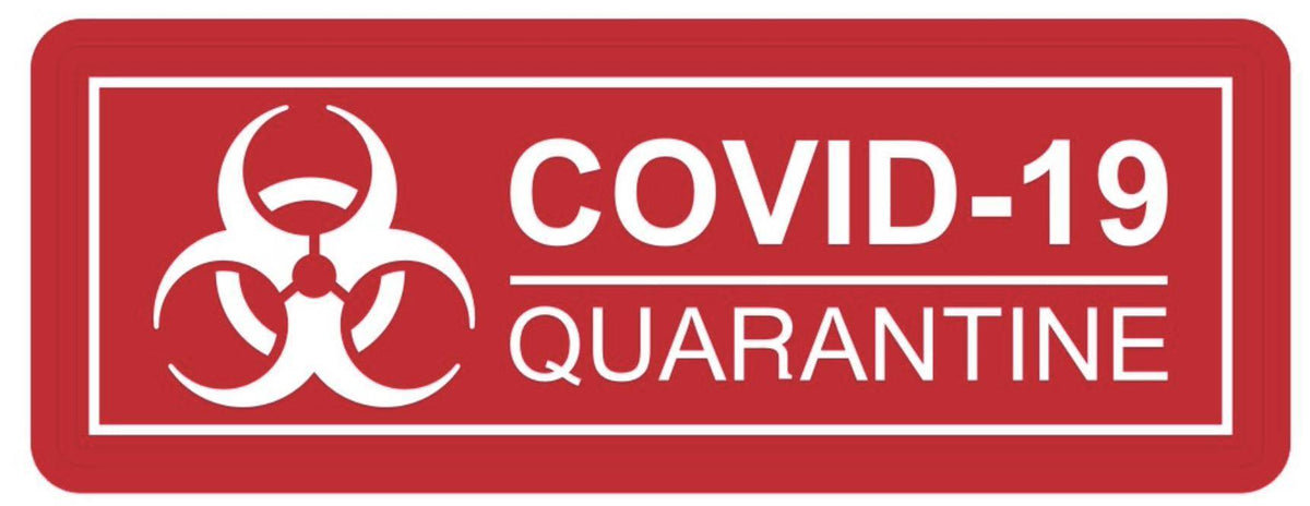 COVID-19 Quarantine PVC Patch