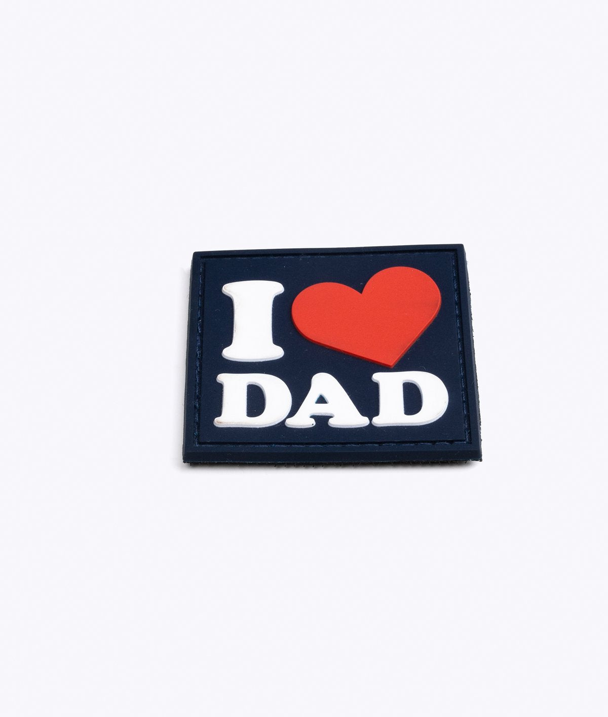 I Love Dad PVC Patch Black and Grey, Velcro backed Badge. Great for attaching to your field gear, jackets, shirts, pants, jeans, hats or even create your own patch board. Size: 5x5cm