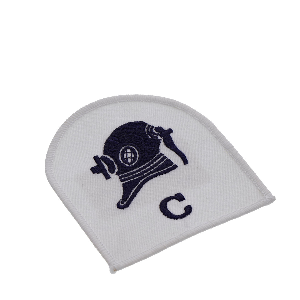 Perfectly sized, this Clearance Diver Badge White has embroidered details ready for wear Specifications: Material: Embroidered details Colour: Blue, White