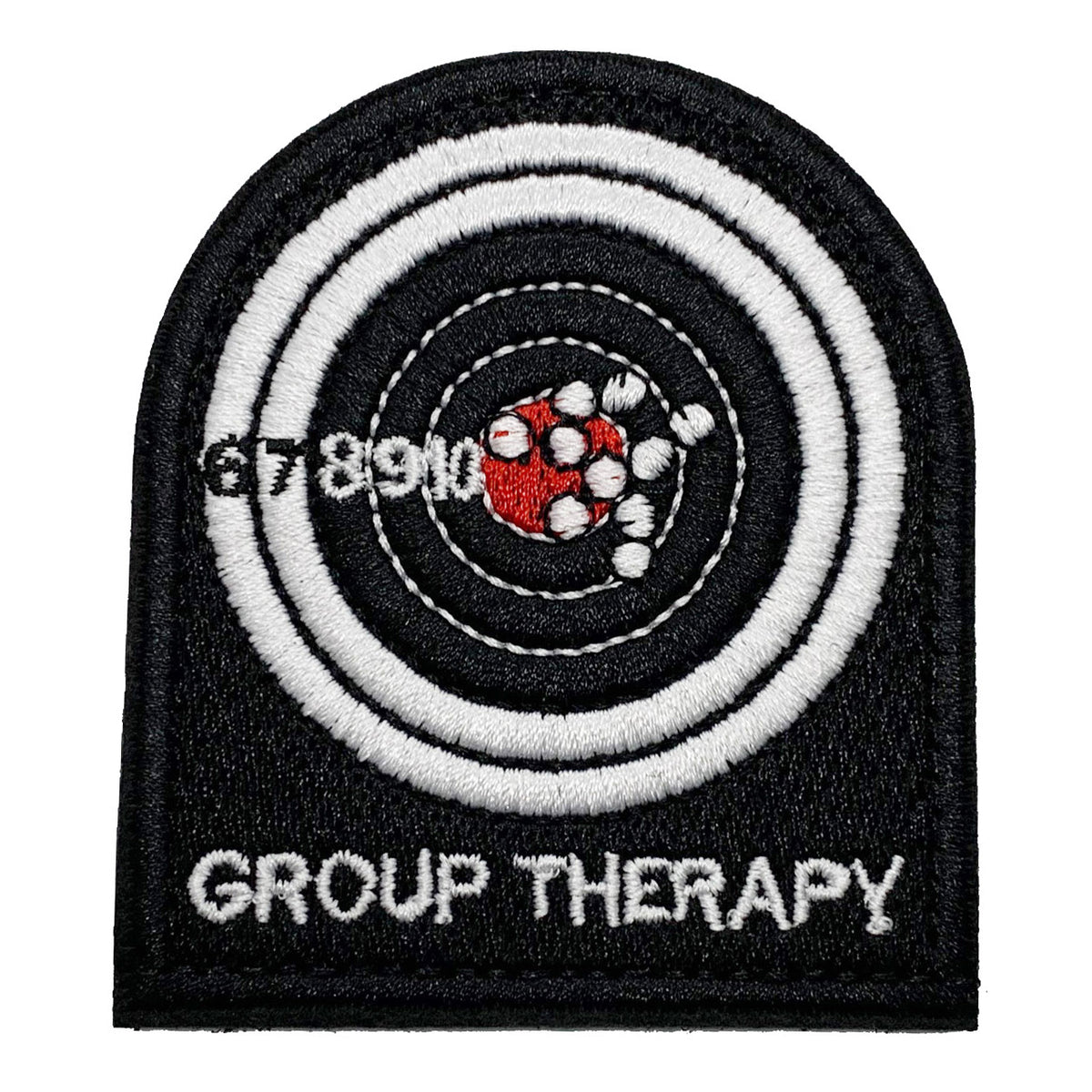 Group Therapy Patch Hook & Loop Size: 7x6cm HOOK AND LOOP BACKED PATCH(BOTH PROVIDED) www.moralepatches.com.au
