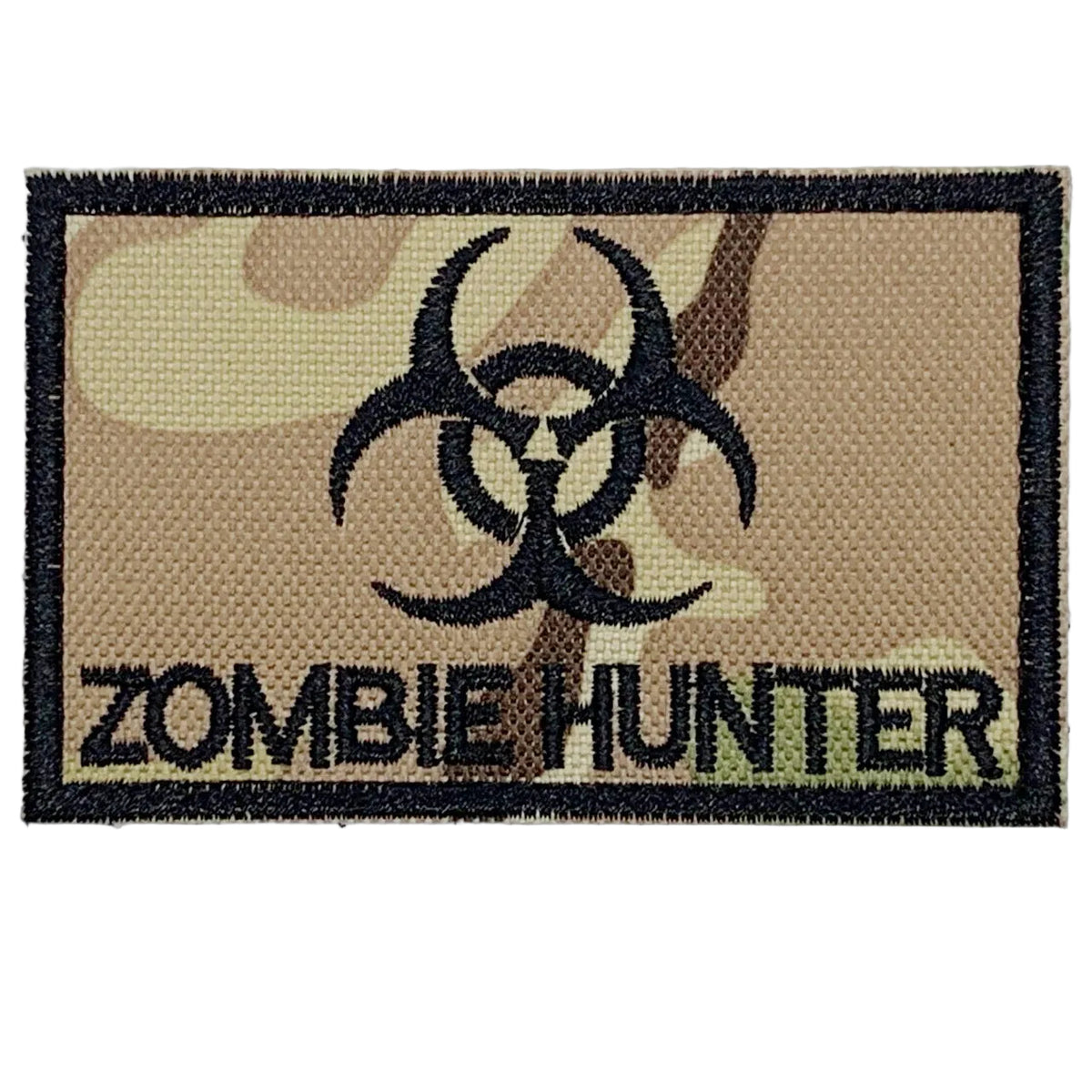 Zombie Hunter Multicam Patch Hook & Loop. Size: 8x5cm HOOK AND LOOP BACKED PATCH(BOTH PROVIDED)